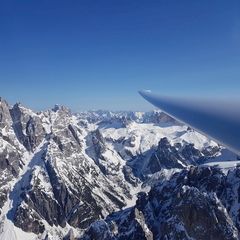 Flugwegposition um 14:37:19: Aufgenommen in der Nähe von 39038 Innichen, Bozen, Italien in 2981 Meter